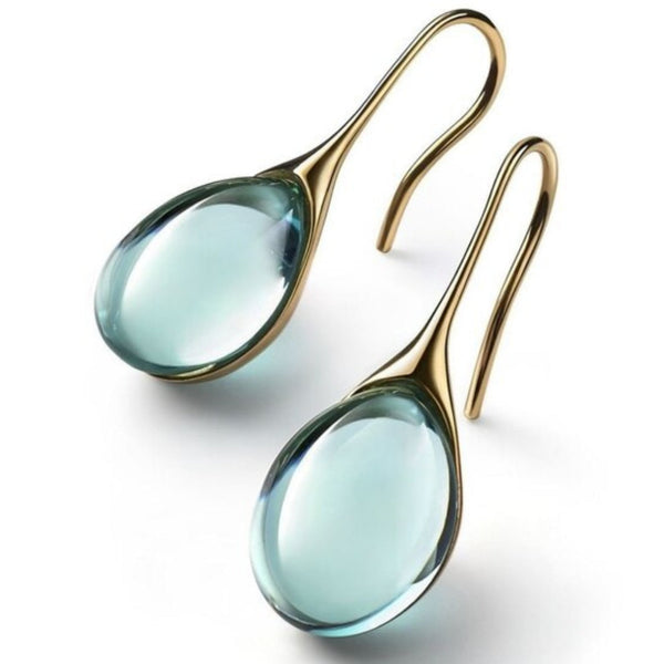 Boucles d'oreilles pendantes chic avec cristaux