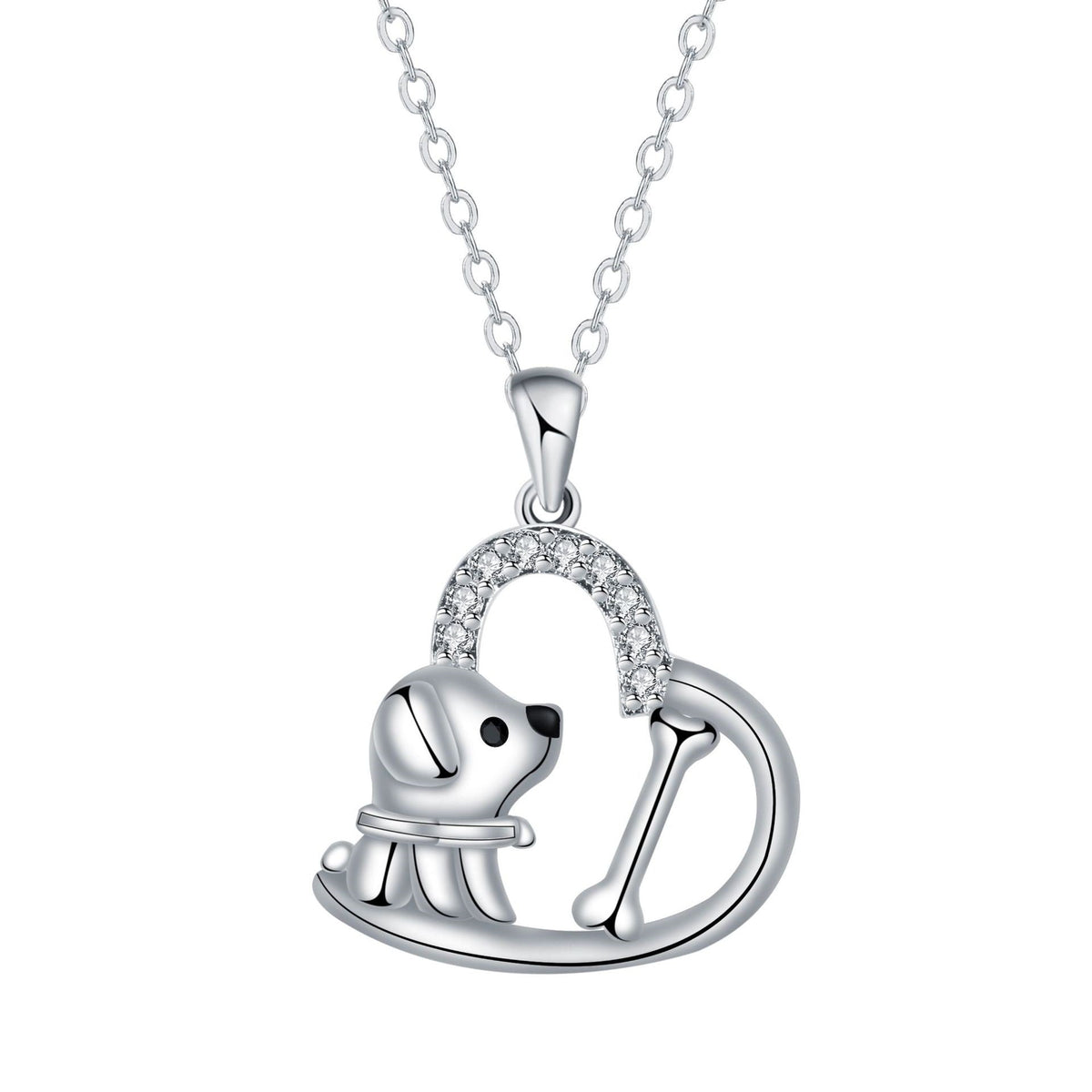Collier pour chien avec pendentif cœur