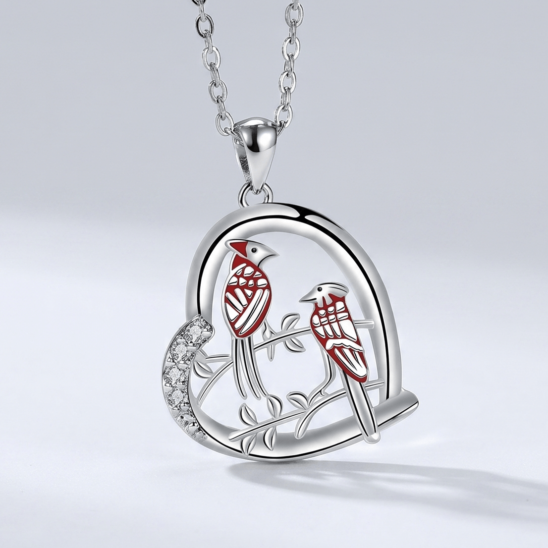 Collier Oiseaux Jumeaux