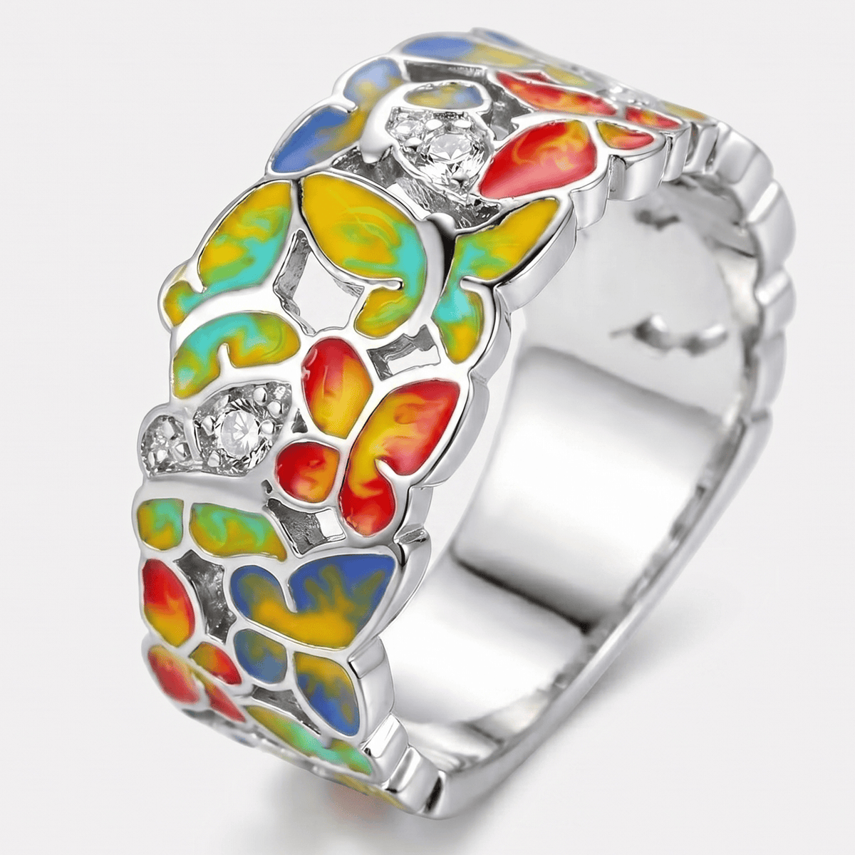 Bague Papillon aux Ailes Vibrantes