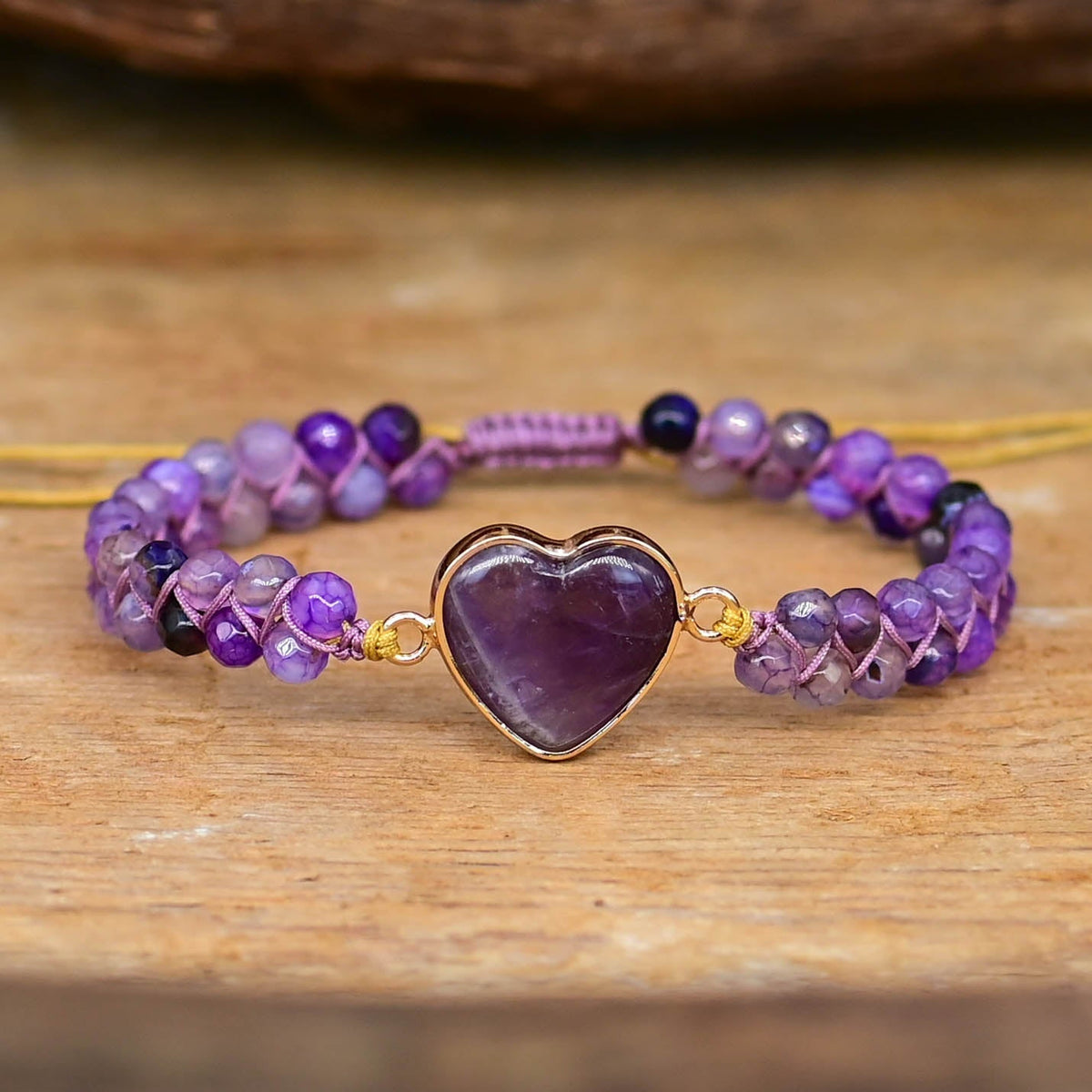 Bracelet Amour Améthyste