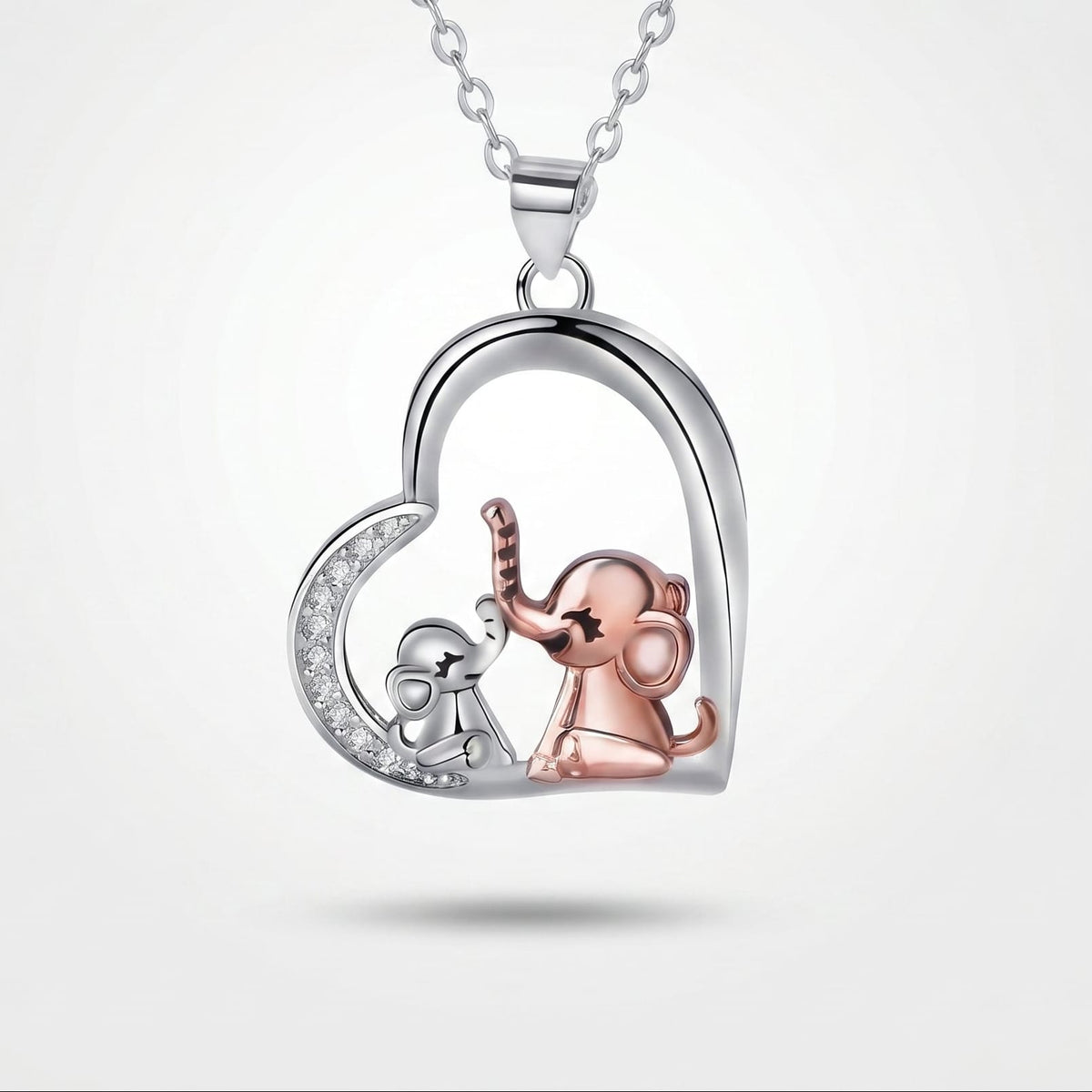 Collier Éléphant Amour Maternel