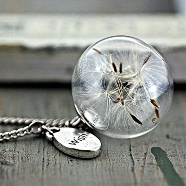 Collier Pissenlit Souhait Rétro