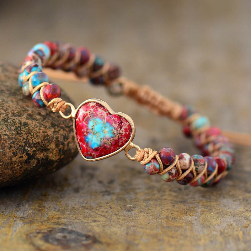 Bracelet d'amour protection Jasper