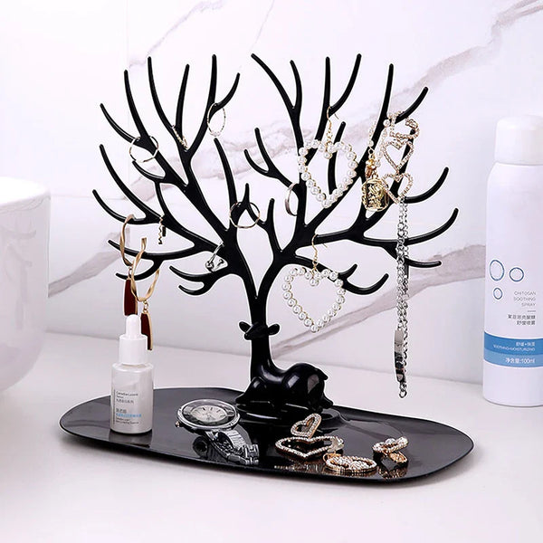 Présentoir à bijoux élégant en forme d'arbre