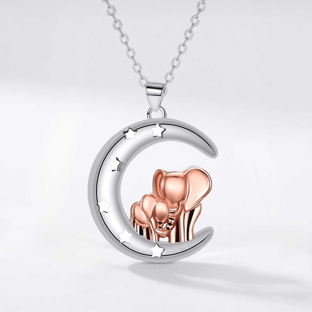 Pendentif Amour Éléphant Étoilé
