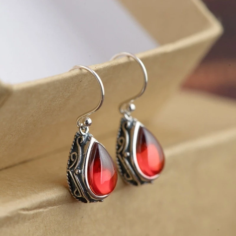 Boucles d'oreilles vintage en cristal