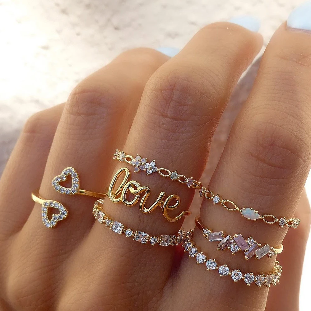 Pack de bagues Amour intemporel