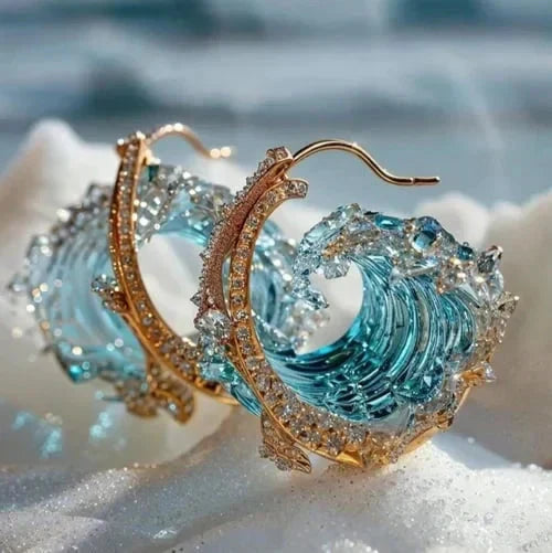 Sérénité - Boucles d'oreilles Océan