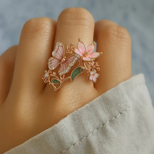 Bague en Zirconia Papillon Radieux