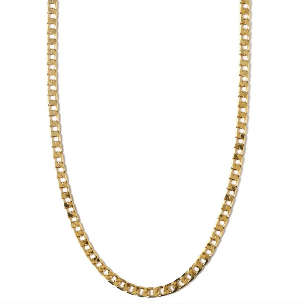 Collier en Chaîne Curb à Maillons Plat