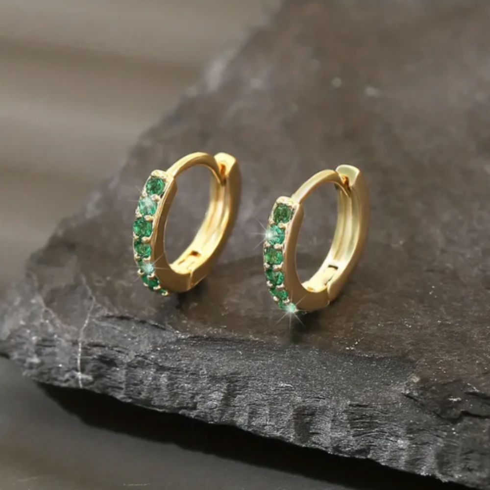 Boucles d'oreilles pendantes en or inspirées de la côte